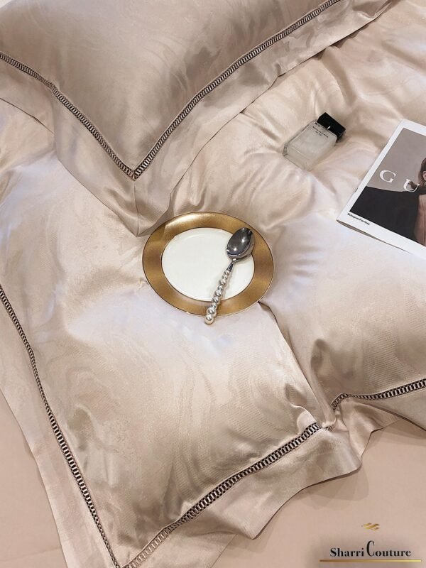 S. C. - 1059 - Cream Metallic Color - 100% Jacquard Cotton - Image 10