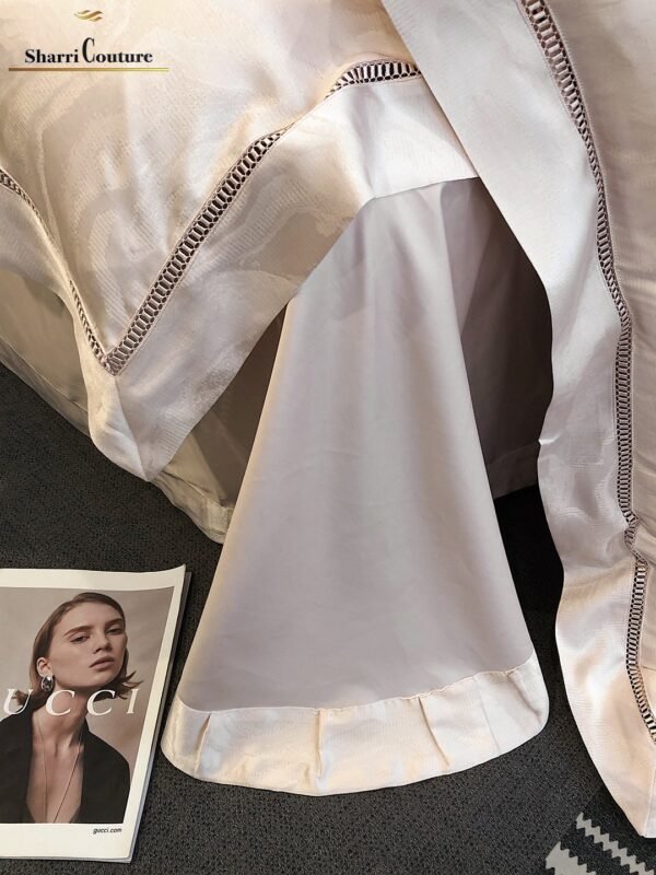 S. C. - 1059 - Cream Metallic Color - 100% Jacquard Cotton - Image 4