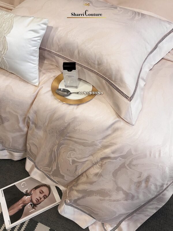 S. C. - 1059 - Cream Metallic Color - 100% Jacquard Cotton - Image 8