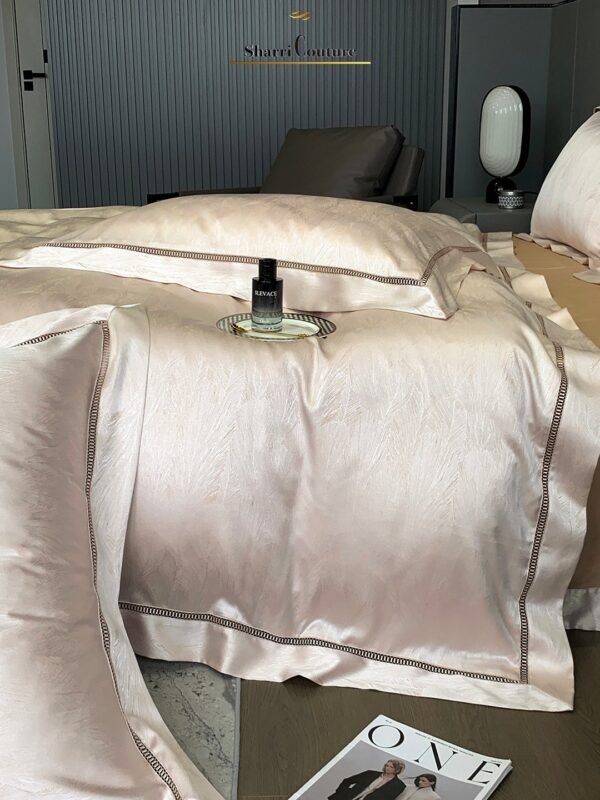 S. C. - 1060 - Cream Metallic Color - 100% Jacquard Cotton - Image 3