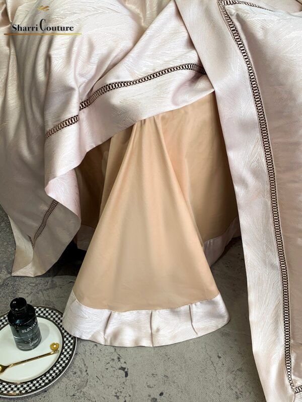 S. C. - 1060 - Cream Metallic Color - 100% Jacquard Cotton - Image 4