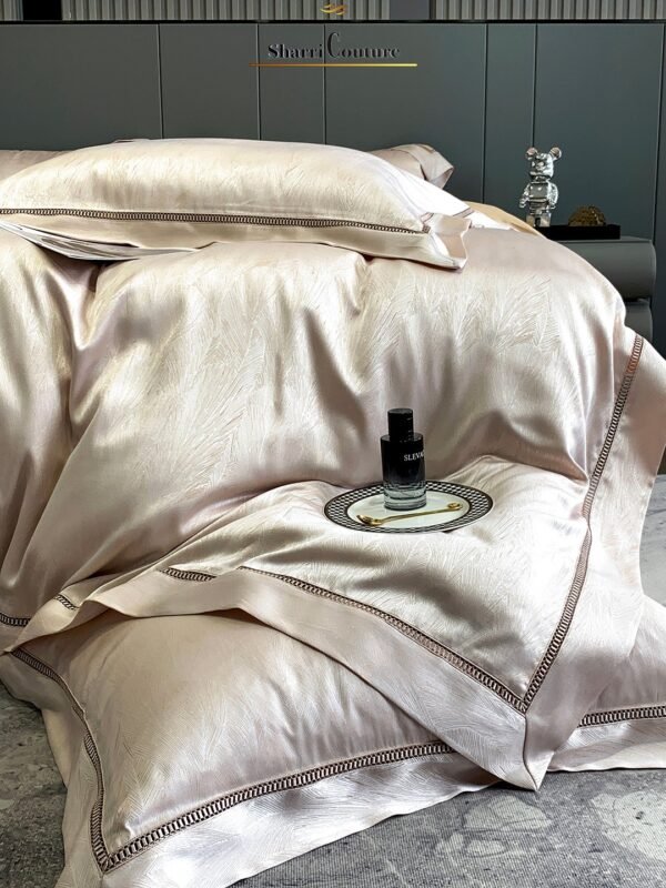 S. C. - 1060 - Cream Metallic Color - 100% Jacquard Cotton - Image 8