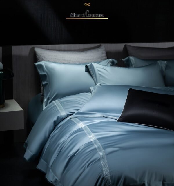 S. C. - 1061 - 100% Island Cotton - Turquoise  Color - Image 9