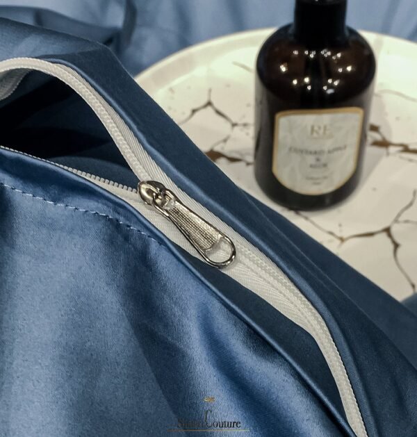 S. C. - 1062 - 100% Island Cotton -  120s.  - Petrol Blue Color - Image 10
