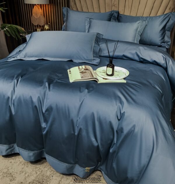 S. C. - 1062 - 100% Island Cotton -  120s.  - Petrol Blue Color - Image 7