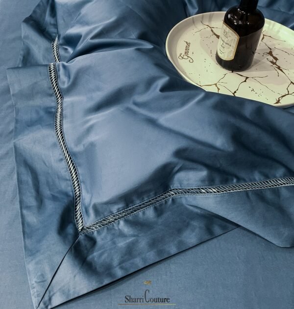 S. C. - 1062 - 100% Island Cotton -  120s.  - Petrol Blue Color - Image 9