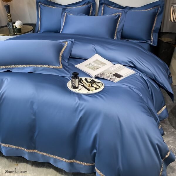 S. C. - 1063 - 100% Island Cotton - 120s. - Blue  Color - Image 2