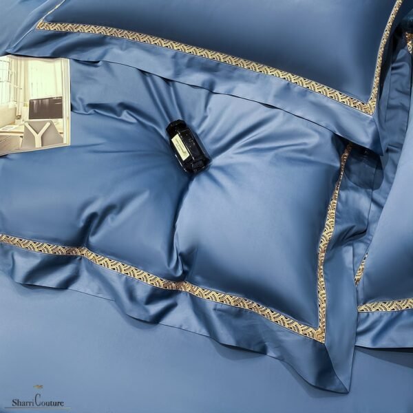 S. C. - 1063 - 100% Island Cotton - 120s. - Blue  Color - Image 5