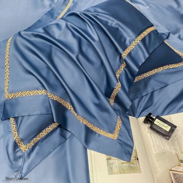 S. C. - 1063 - 100% Island Cotton - 120s. - Blue  Color - Image 8