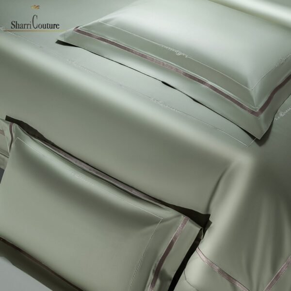 S. C. - 1064 - 100% Island Cotton - 120s. - Metallic Light Green Color - Image 5