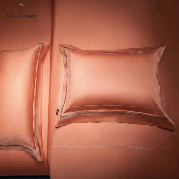 S. C. - 1064 - 100% Island Cotton - 120s. - Metallic Light Orange Color - Image 6