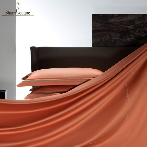 S. C. - 1064 - 100% Island Cotton - 120s. - Metallic Light Orange Color - Image 7