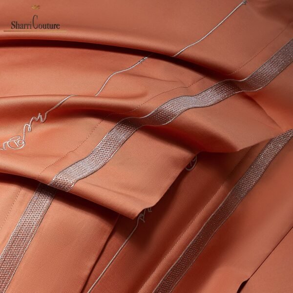 S. C. - 1064 - 100% Island Cotton - 120s. - Metallic Light Orange Color - Image 8