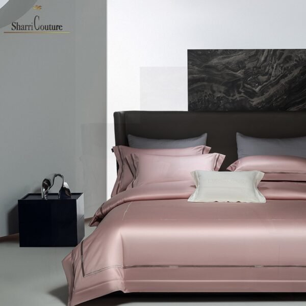 S. C. - 1064 - 100% Island Cotton - 120s. - Metallic Old Pink Color - Image 2