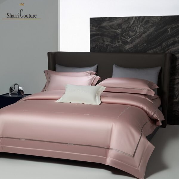 S. C. - 1064 - 100% Island Cotton - 120s. - Metallic Old Pink Color - Image 3