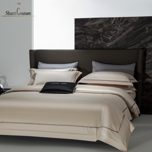S. C. - 1064 - 100% Island Cotton - 120s. - Metallic Pearl Cream - Image 3