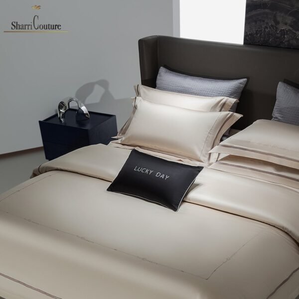 S. C. - 1064 - 100% Island Cotton - 120s. - Metallic Pearl Cream - Image 5