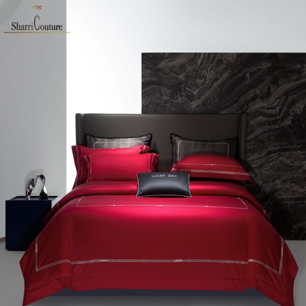 S. C. - 1064 - 100% Island Cotton - 120s. - Metallic Red Color