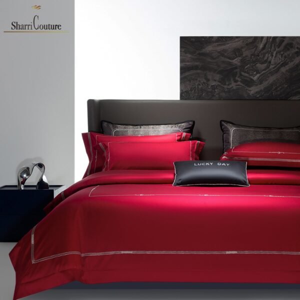 S. C. - 1064 - 100% Island Cotton - 120s. - Metallic Red Color - Image 2