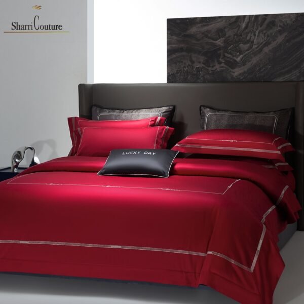 S. C. - 1064 - 100% Island Cotton - 120s. - Metallic Red Color - Image 3