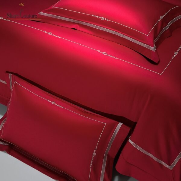 S. C. - 1064 - 100% Island Cotton - 120s. - Metallic Red Color - Image 5