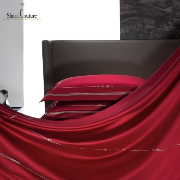 S. C. - 1064 - 100% Island Cotton - 120s. - Metallic Red Color - Image 6