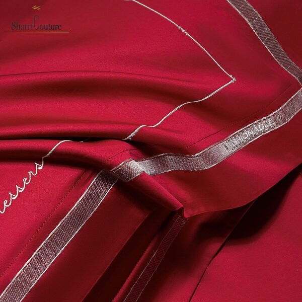 S. C. - 1064 - 100% Island Cotton - 120s. - Metallic Red Color - Image 7