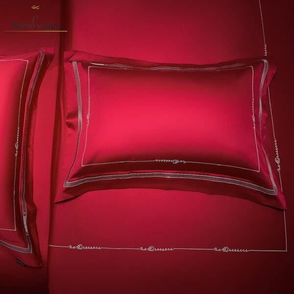 S. C. - 1064 - 100% Island Cotton - 120s. - Metallic Red Color - Image 9