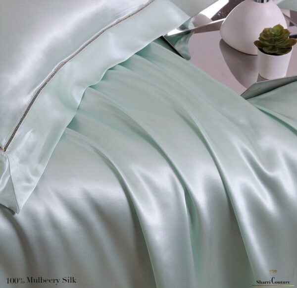 S. C. - 2001 - 100% Mulberry Silk - Light Green - Image 2
