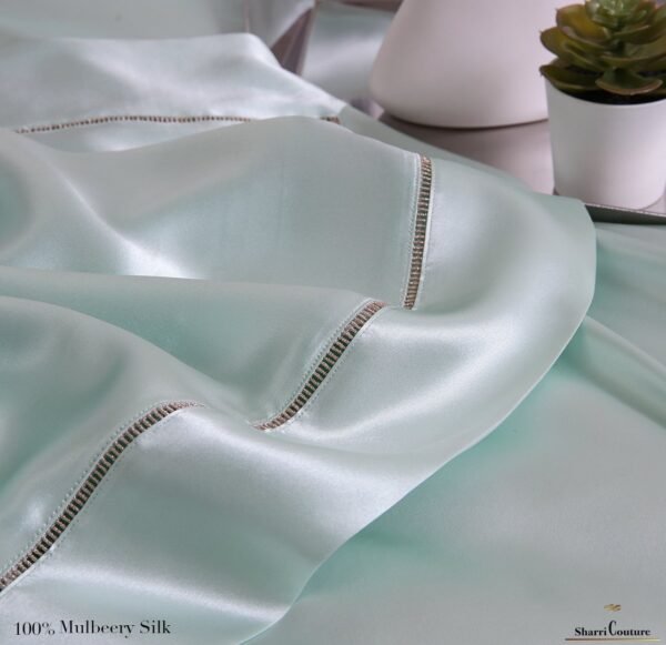 S. C. - 2001 - 100% Mulberry Silk - Light Green - Image 3
