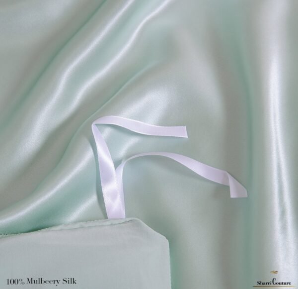 S. C. - 2001 - 100% Mulberry Silk - Light Green - Image 4