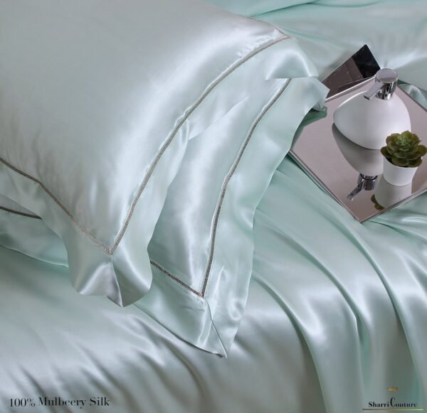 S. C. - 2001 - 100% Mulberry Silk - Light Green - Image 5