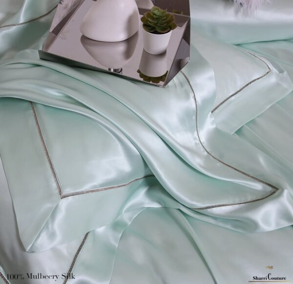 S. C. - 2001 - 100% Mulberry Silk - Light Green - Image 6
