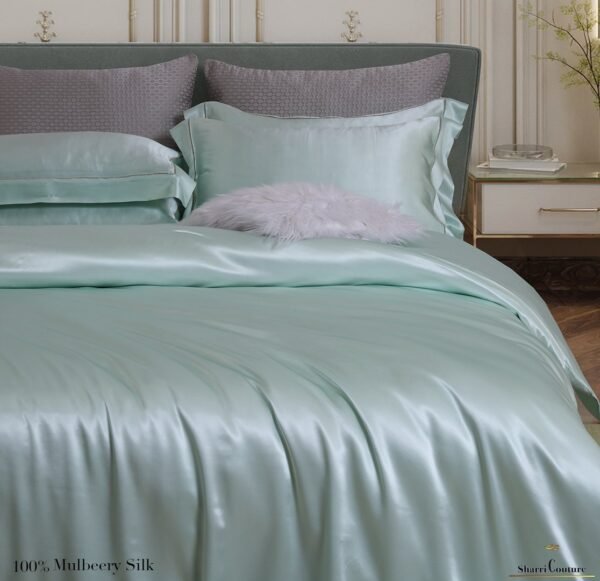 S. C. - 2001 - 100% Mulberry Silk - Light Green - Image 8