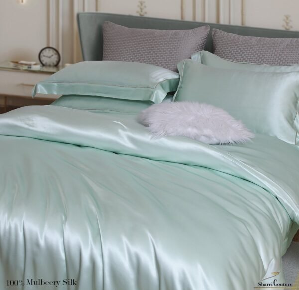 S. C. - 2001 - 100% Mulberry Silk - Light Green - Image 9