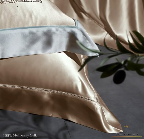 S. C. - 2001 - 100% Mulberry Silk - Metallic Golden Color - Image 4