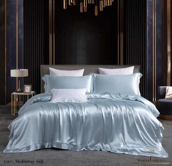 S. C. - 2001 - 100% Mulberry Silk - Light Blue Color