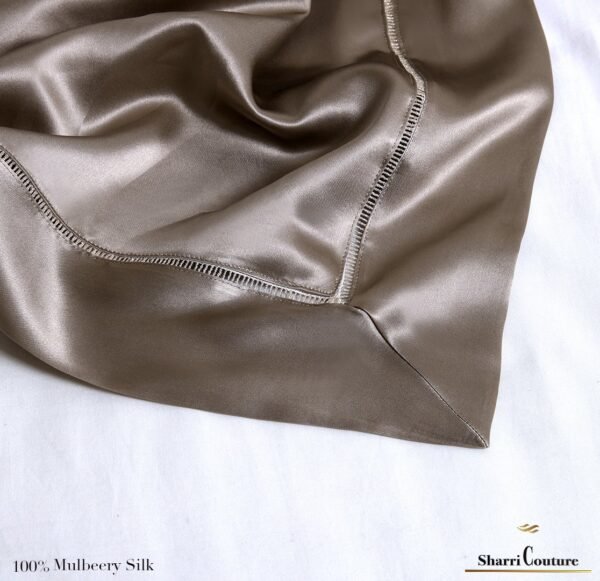 S. C. - 2001 - 100%     Mulberry Silk - Metallic Bronze Color - Image 10