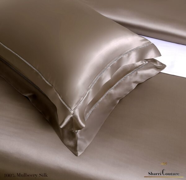 S. C. - 2001 - 100%     Mulberry Silk - Metallic Bronze Color - Image 4