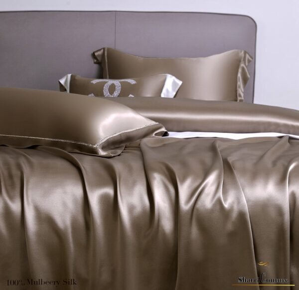 S. C. - 2001 - 100%     Mulberry Silk - Metallic Bronze Color - Image 5