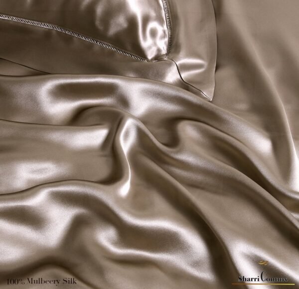 S. C. - 2001 - 100%     Mulberry Silk - Metallic Bronze Color - Image 6
