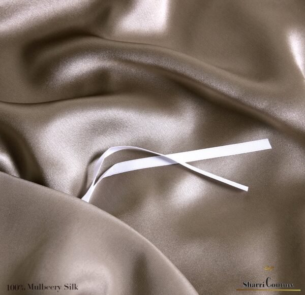 S. C. - 2001 - 100%     Mulberry Silk - Metallic Bronze Color - Image 7