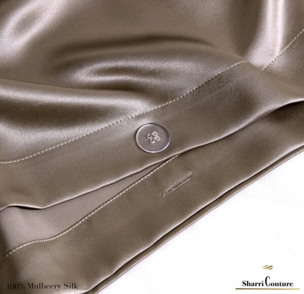 S. C. - 2001 - 100%     Mulberry Silk - Metallic Bronze Color - Image 8
