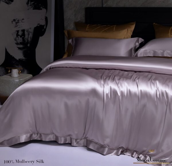 S. C. - 2001 - 100% Mulberry Silk - Light Purple Color - Image 4