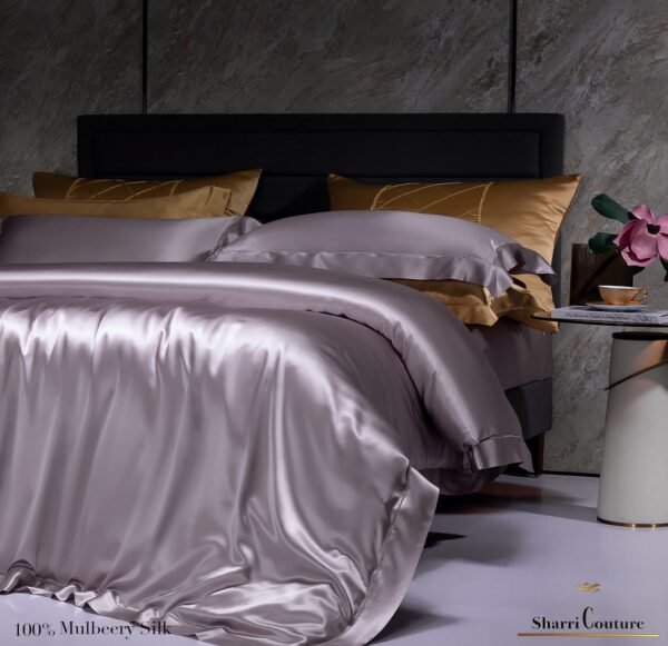 S. C. - 2001 - 100% Mulberry Silk - Light Purple Color - Image 5