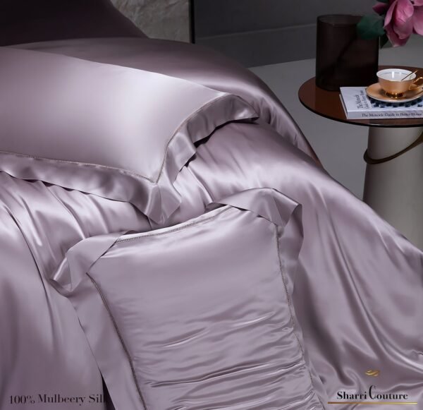 S. C. - 2001 - 100% Mulberry Silk - Light Purple Color - Image 6