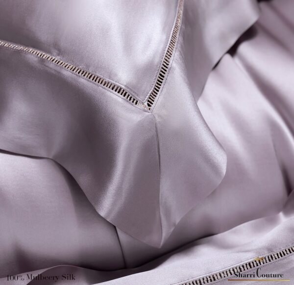 S. C. - 2001 - 100% Mulberry Silk - Light Purple Color - Image 7