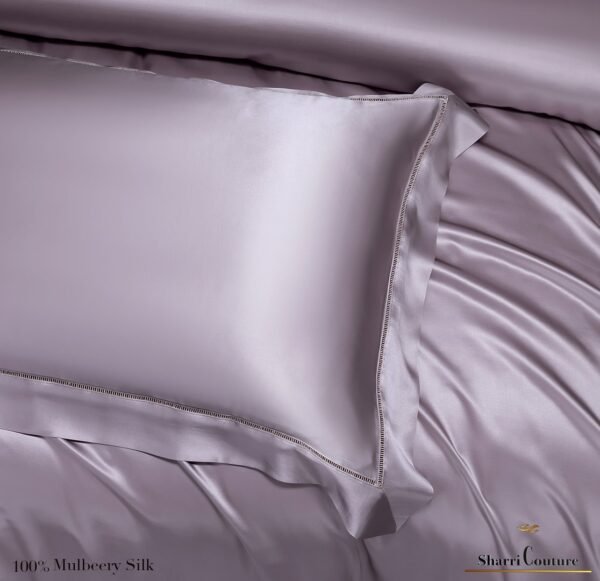 S. C. - 2001 - 100% Mulberry Silk - Light Purple Color - Image 8