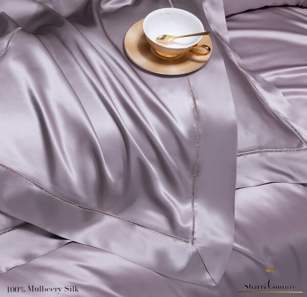 S. C. - 2001 - 100% Mulberry Silk - Light Purple Color - Image 9