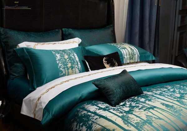 S.C - 1003 - Green Color - 100% Jacquard Cotton - Image 2